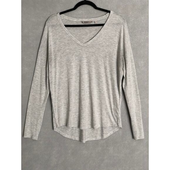 Athleta Women's Small Drop Shoulder Athletic Top Heather Gray - Picture 1 of 6